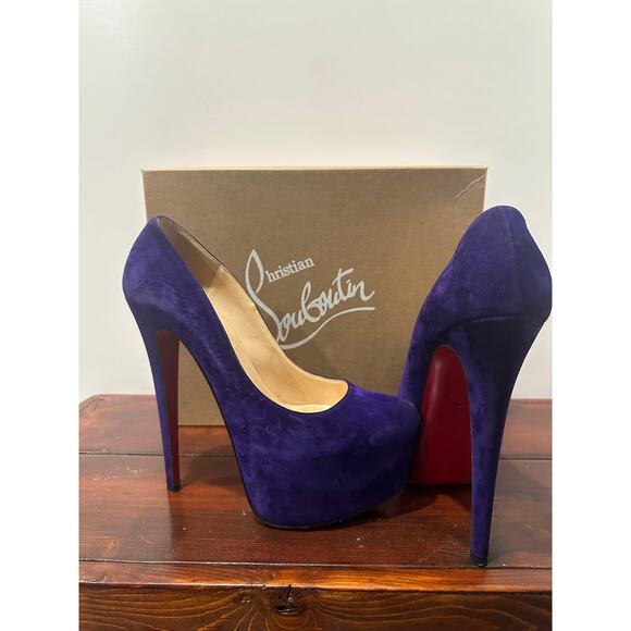 Christian Louboutin Daffodile  Platform Heels – Size 38.5 / US 8.5 - Picture 1 of 6